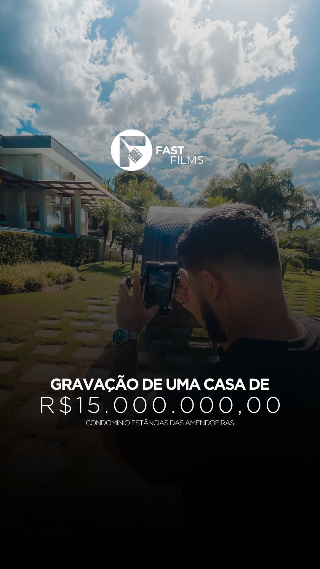 Gravação de uma casa de R$15.000.000,00 no Condomínio Estâncias das Amendoeiras