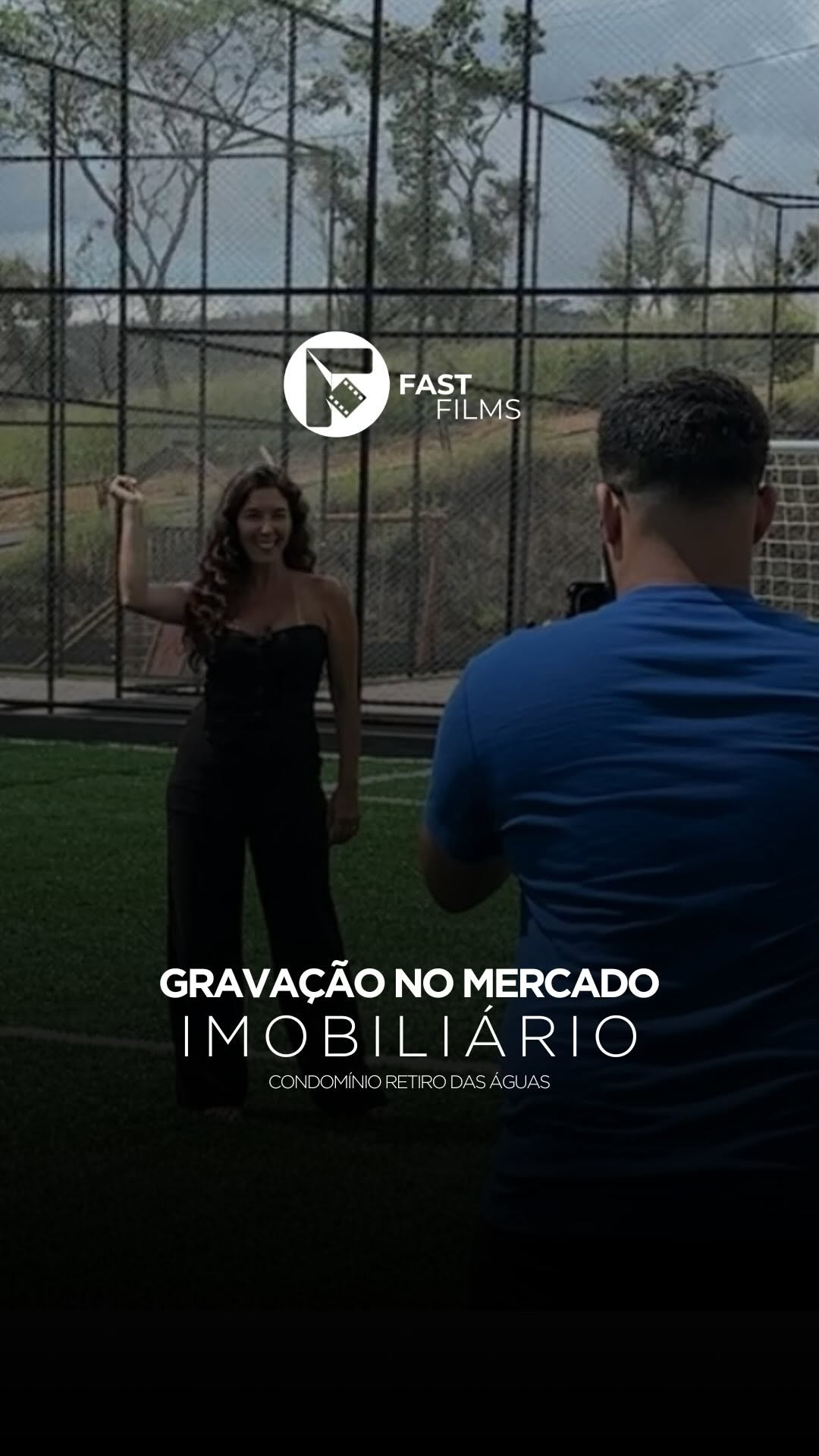 Gravação no mercado imobiliário no Condomínio Retiro das Águas